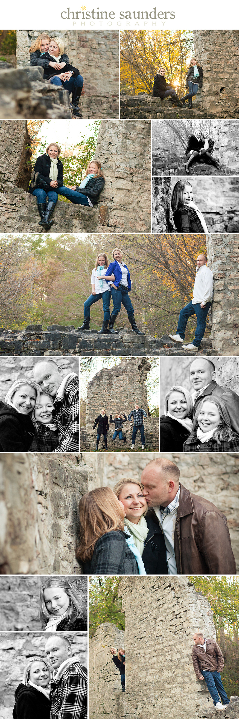 Stone Wall Family Session